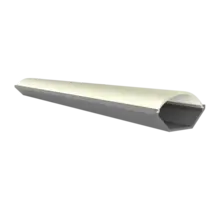 LED hoekprofiel met ronde klikafdekking 28,65 mm x 16,05 mm - C33ALU