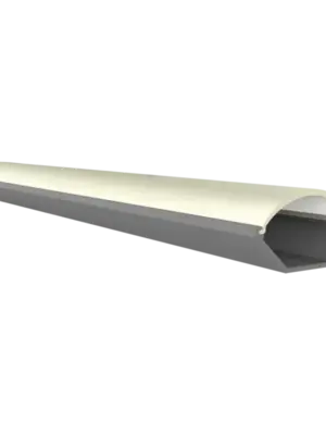 LED hoekprofiel met ronde klikafdekking 28,65 mm x 16,05 mm - C33ALU