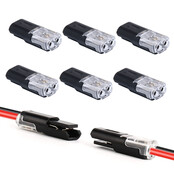 Klik stekker verbinder 2 Draad Connector 2pin - 2 stuks