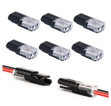 Klik stekker verbinder 2 Draad Connector 2pin - 2 stuks