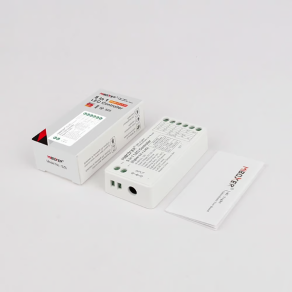 Miboxer 5 in 1 Zigbee + 2,4ghz LED controller - voor Single Color/Dual White/RGB/RGBW/RGBWW/RGBCCT LED strips 12-24v - SZ5