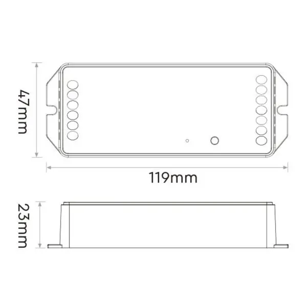 Miboxer Professionele 20 amp TUYA Zigbee 5-in-1 LED controller voor Single Color/Dual White/RGB/RGBW/RGBWW/RGBCCT LED strips 12-24-48v - PZ5