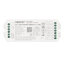 Professionele 20 amp TUYA Zigbee 5-in-1 LED controller voor Single Color/Dual White/RGB/RGBW/RGBWW/RGBCCT LED strips 12-24-48v - PZ5