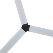 LED profiel honingraat Y verbinder XL306ZWART serie verbindingsstuk - inclusief schroeven