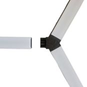 LED profiel honingraat Y verbinder XL306ZWART serie verbindingsstuk - inclusief schroeven