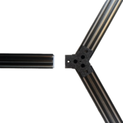 LED profiel honingraat Y verbinder XL306ZWART serie verbindingsstuk - inclusief schroeven