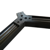 LED profiel honingraat Y verbinder XL306ZWART serie verbindingsstuk - inclusief schroeven