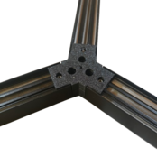 LED profiel honingraat Y verbinder XL306ZWART serie verbindingsstuk - inclusief schroeven