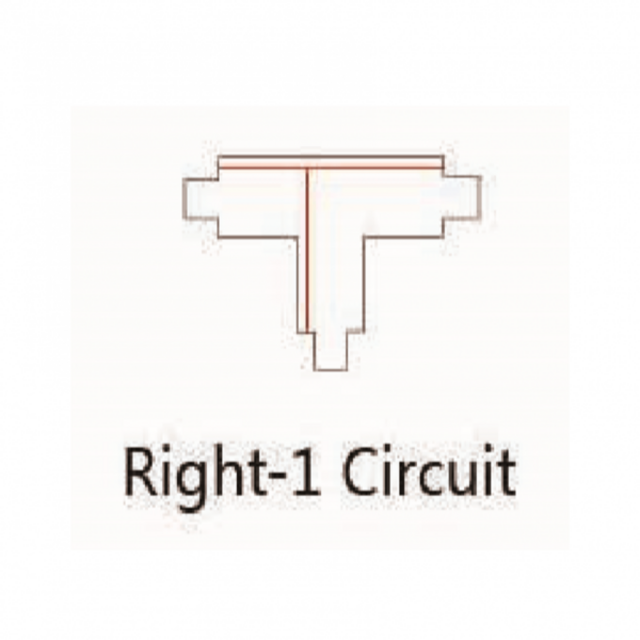 t stuk connector voor zwarte 3-fase rail links