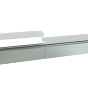 Connector 180° alu voor LED profiel 302ALU