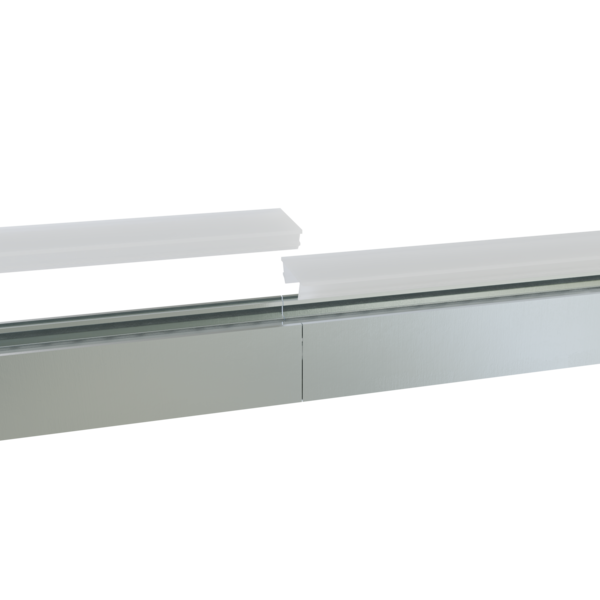 LED profiel verbinders en connectoren - Luksus Connector 180° wit voor LED profiel 302WIT