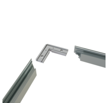 Hoekverbinder 90° alu voor LED profiel 302ALU