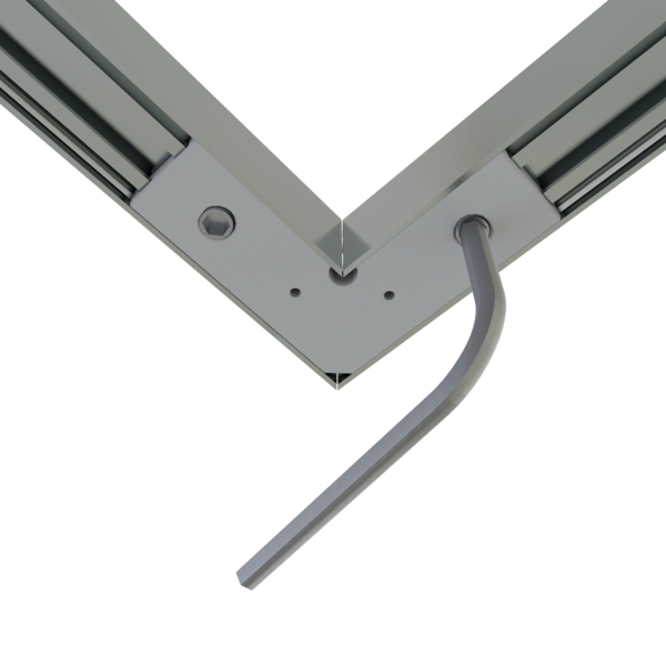 LED profiel verbinders en connectoren - Luksus  Hoekverbinder 90° zwart voor LED profiel 302ZWART