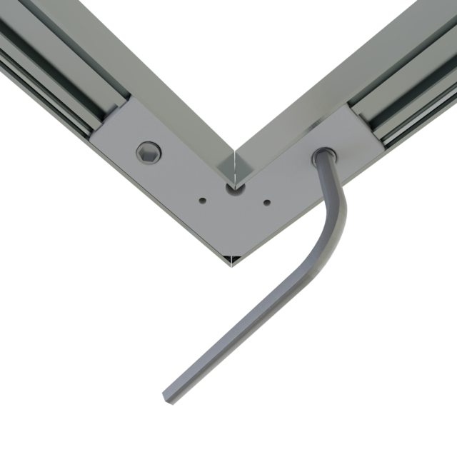 Hoekverbinder 90° zwart voor LED profiel 302ZWART