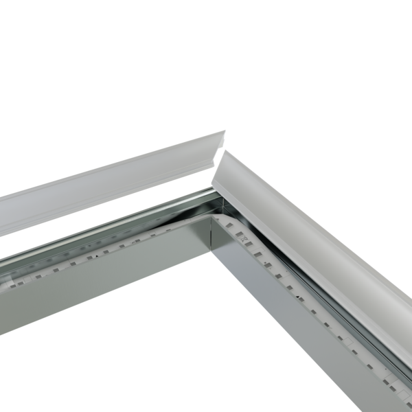 LED profiel verbinders en connectoren - Luksus Hoek verbinder 120° wit voor LED profiel 302WIT