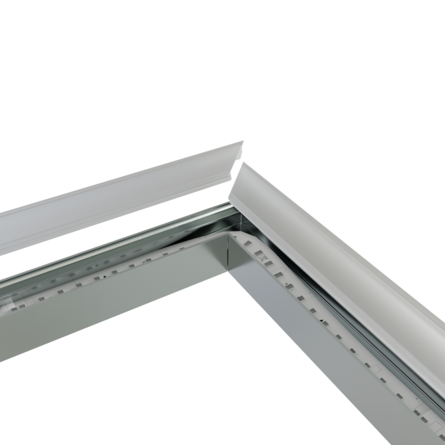 Hoek verbinder 120° wit voor LED profiel 302WIT