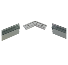 Hoek verbinder 120° wit voor LED profiel 302WIT