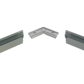 Hoek verbinder 120° zwart voor LED profiel 302ZWART