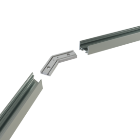 Hoek verbinding 135° wit voor LED profiel 302WIT