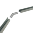 LED profiel verbinders en connectoren - Luksus  Hoek verbinding 135° wit voor LED profiel 302WIT