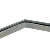 Hoek verbinding 135° zwart voor LED profiel 302ZWART