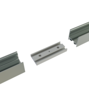 Connector 180° voor LED profiel 318ALU, 318WIT & 318ZWART