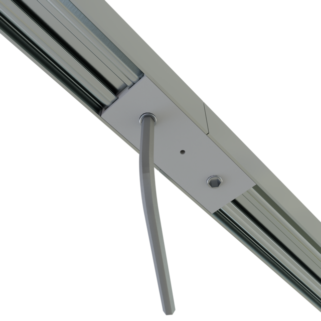 Connector 180° voor LED profiel 318ALU, 318WIT & 318ZWART