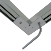 Connector 90° zwart voor LED profiel 318ZWART