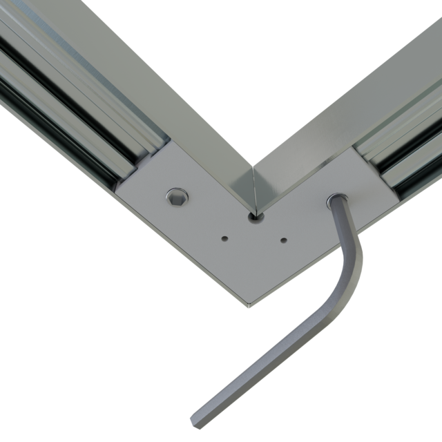 Connector 90° zwart voor LED profiel 318ZWART