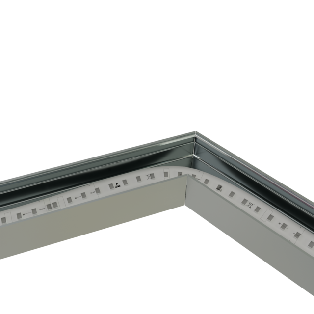 Connector 120° zwart voor LED profiel 318ZWART