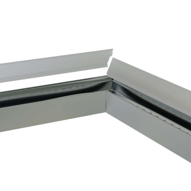 Connector 120° zwart voor LED profiel 318ZWART