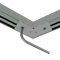LED profiel verbinders en connectoren - Luksus  Connector 120° wit voor LED profiel 318WIT