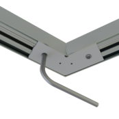 Connector 135° zwart voor LED profiel 318ZWART