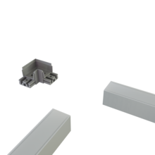 Hoekverbinder 90° voor LED profiel XL306ALU