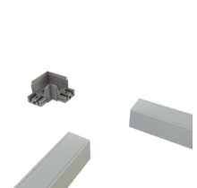 Hoek verbinder 90° wit voor LED profiel XL306WIT