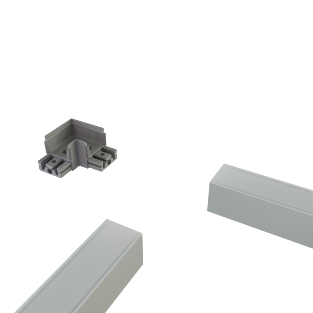 Hoek verbindingen voor LED profiel XL306ZWART