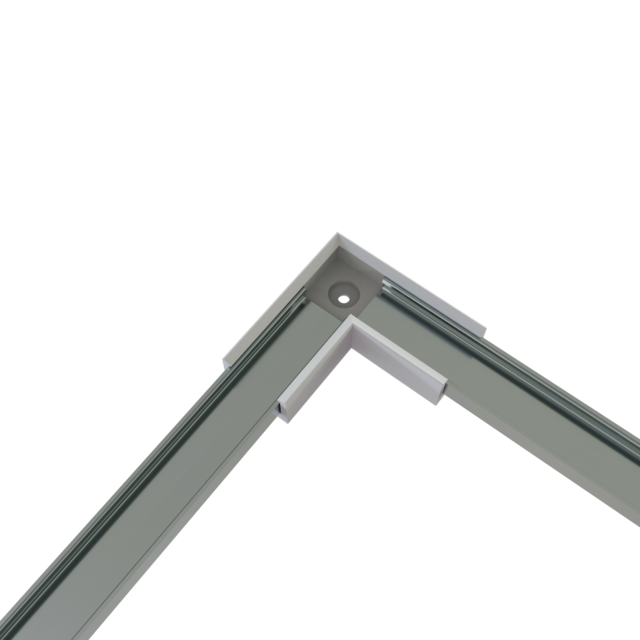 Hoek verbinder 90 graden voor LED profiel 301ALU