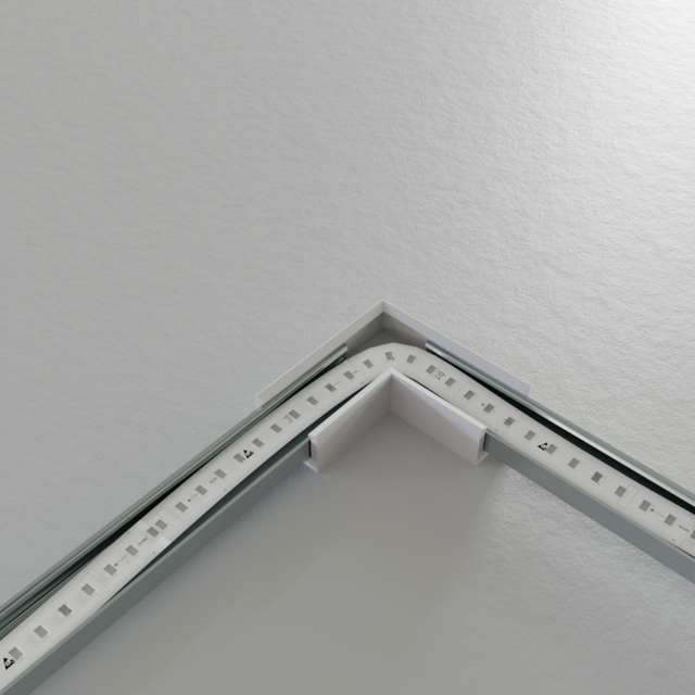 Hoek verbinder 90 graden voor LED profiel 301ALU