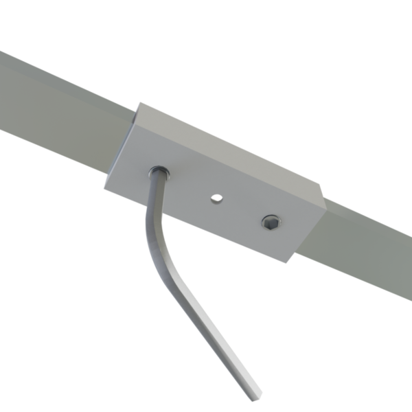 LED profiel verbinders en connectoren - Luksus Rechte verbinder 180 graden voor LED profiel 301WIT