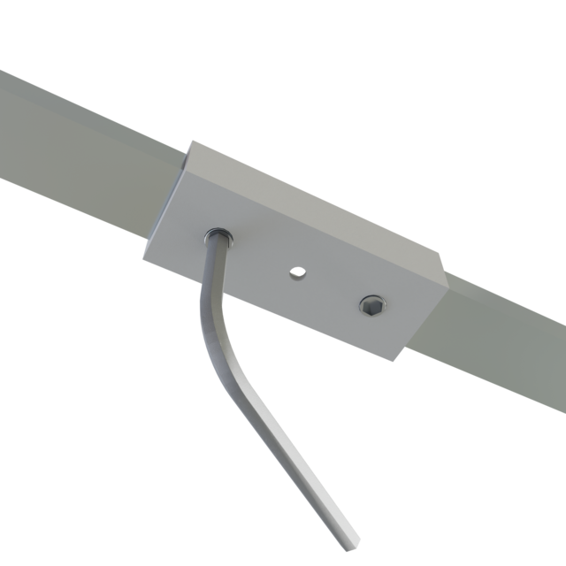 Rechte verbinder 180 graden voor LED profiel 301WIT