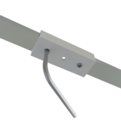 Rechte verbinder 180 graden voor Zwart LED profiel 301ZWART