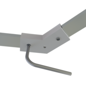 Hoek verbinder 120 graden voor Zwart LED profiel 301ZWART