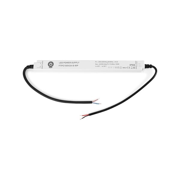 GLP LED voeding  SLIM LED voeding waterdicht 100 watt 24 volt 4,16 Ampère - IP66 - compact - FTPC100V24-S-WP