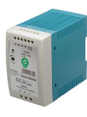 DIN Rail LED voeding 100 watt 24 volt 4 Ampère – IP20 - MDIN100W24