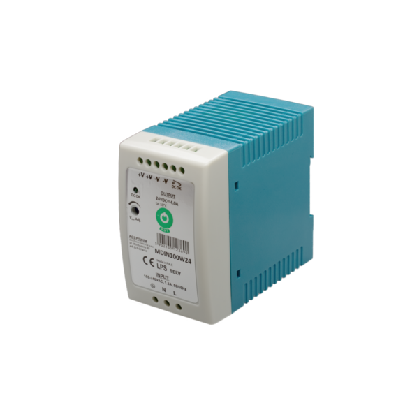 Luksus LED voeding DIN Rail LED voeding 100 watt 24 volt 4 Ampère – IP20 - MDIN100W24