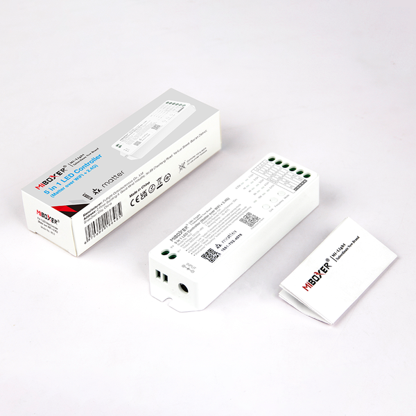 Miboxer Matter over wifi LED controller 5 in 1 - voor Single Color/Dual White/RGB/RGBW/RGBWW/RGBCCT LED strips 12-24-48v - ML5