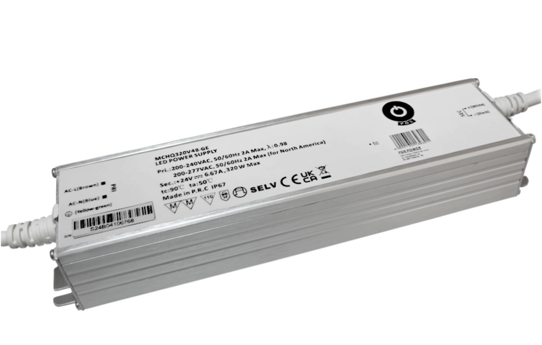 48 volt LED voeding 320 watt