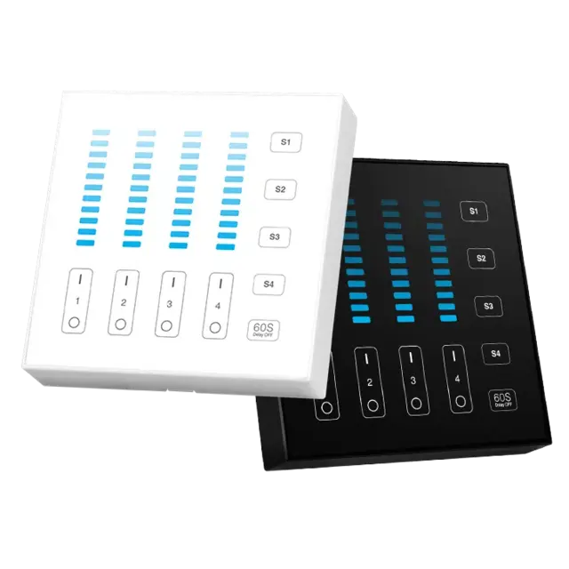 Witte LED wanddimmer voor enkel kleurige LED – Draadloos - B5 - Wit