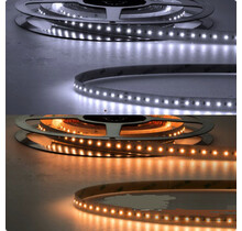 Dual white LED strip 20W 1800K~4000K 2200LM p/m 48VDC IP20 CRI90 - 5 meter