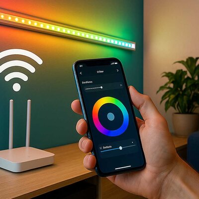 Hoe bestuur je strips in LED profiel via wifi?